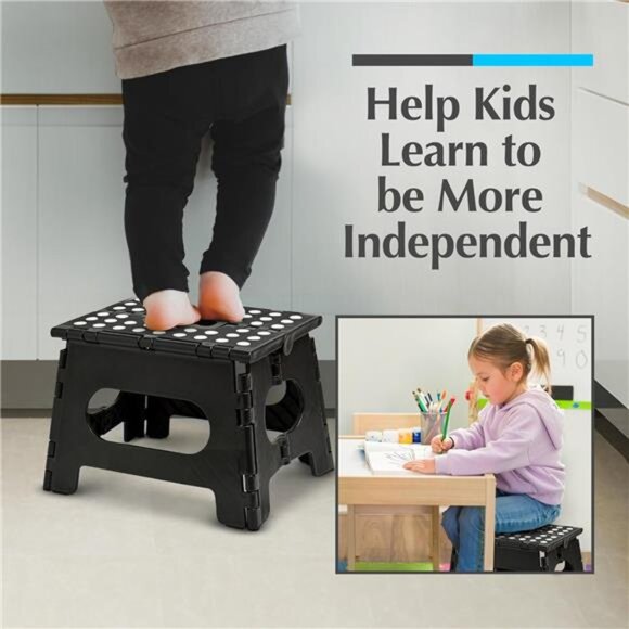 Folding Step Stool is Sturdy Enough to Support Adults and Safe Enough for Kids - Picture 6 of 7